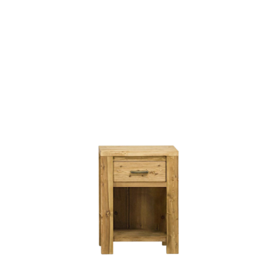 Chevet 1 Tiroir et 1 Niche en Pin Brossé Montana Chevets meublespin.fr - mobilier et de décoration de style montagne ou chalet- meubles en pin, mobilier en bois massif de qualité, canapés convertibles - https://meublespin.fr