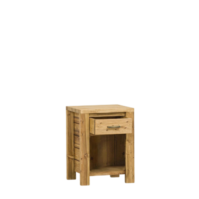 Chevet 1 Tiroir et 1 Niche en Pin Brossé Montana Chevets meublespin.fr - mobilier et de décoration de style montagne ou chalet- meubles en pin, mobilier en bois massif de qualité, canapés convertibles - https://meublespin.fr