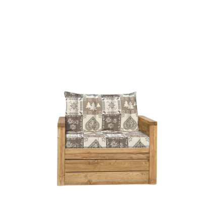 Fauteuil en Pin Brossé Montana Montana meublespin.fr - mobilier et de décoration de style montagne ou chalet- meubles en pin, mobilier en bois massif de qualité, canapés convertibles - https://meublespin.fr