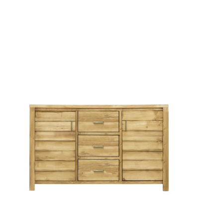 Buffet Bas 3 Portes + 3 Tiroirs en Pin Brossé Montana 160 cm Buffets & bahuts en bois massif meublespin.fr - mobilier et de décoration de style montagne ou chalet- meubles en pin, mobilier en bois massif de qualité, canapés convertibles - https://meublespin.fr