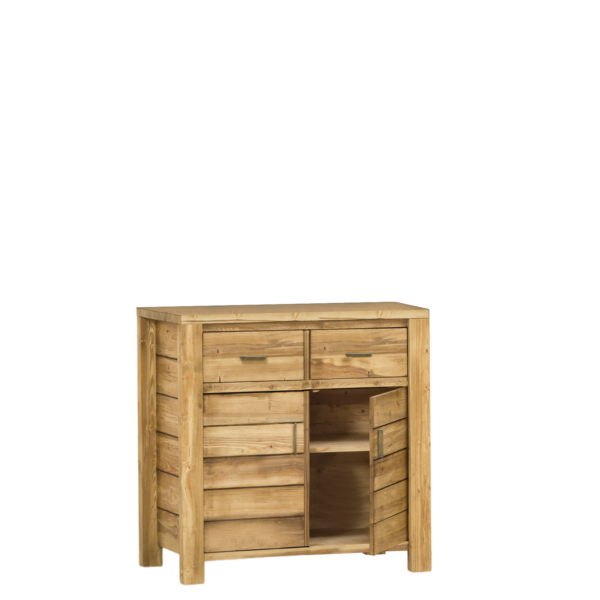 Buffet Bas 2 Portes et 2 Tiroirs en Pin Brossé Montana 100 cm Buffets & bahuts en bois massif meublespin.fr - vente de mobilier et de décoration de style montagne ou chalet- vente de meubles en pin et canapés convertibles - https://meublespin.fr