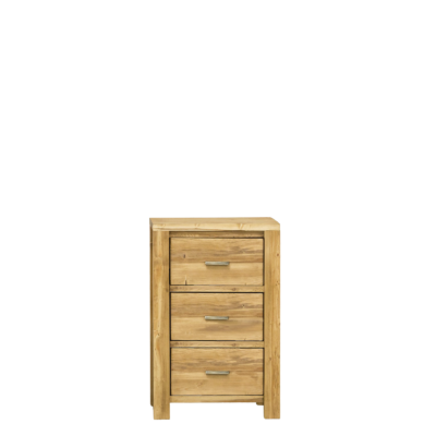Chiffonnier Contemporain Montana 3 Tiroirs en Pin Brossé Chiffonniers meublespin.fr - mobilier et de décoration de style montagne ou chalet- meubles en pin, mobilier en bois massif de qualité, canapés convertibles - https://meublespin.fr