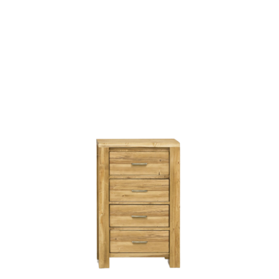 Chiffonnier Contemporain Montana 4 Tiroirs en Pin Brossé Chiffonniers meublespin.fr - mobilier et de décoration de style montagne ou chalet- meubles en pin, mobilier en bois massif de qualité, canapés convertibles - https://meublespin.fr