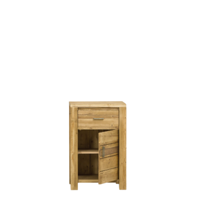 Confiturier Contemporain Montana 1 Porte + 1 Tiroir en Pin Brossé Montana meublespin.fr - mobilier et de décoration de style montagne ou chalet- meubles en pin, mobilier en bois massif de qualité, canapés convertibles - https://meublespin.fr