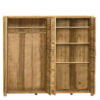 Armoire 4 Portes en Bois Brut Pin Brossé Montana Armoires en bois massif meublespin.fr - vente de mobilier et de décoration de style montagne ou chalet- vente de meubles en pin et canapés convertibles - https://meublespin.fr