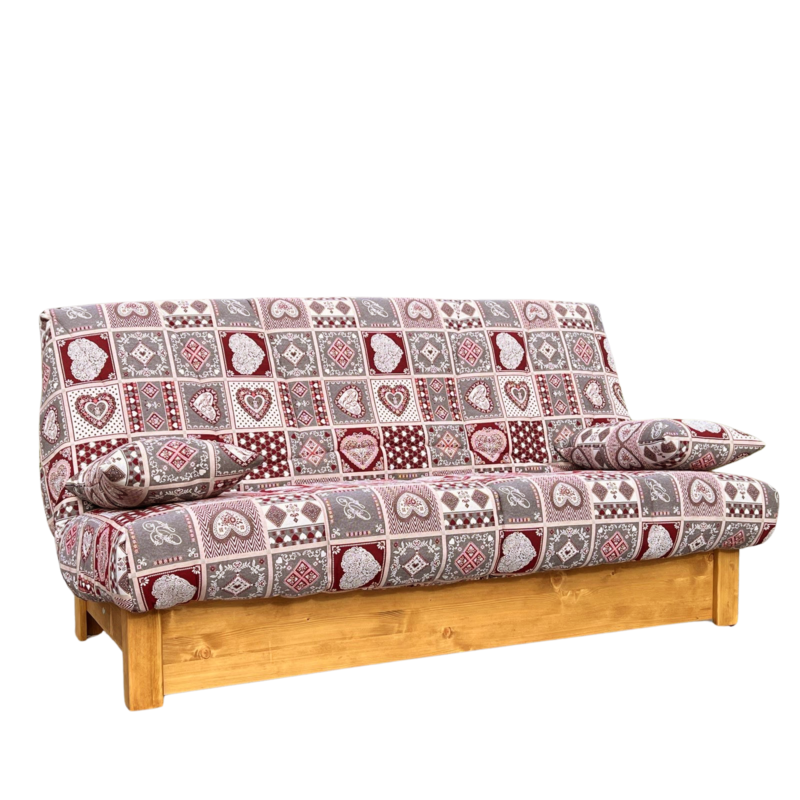 Clic-Clac Audrey 130 x 190 cm – Archamps envers Canapés Clic-Clac Montagne meublespin.fr - mobilier et de décoration de style montagne ou chalet- meubles en pin, mobilier en bois massif de qualité, canapés convertibles - https://meublespin.fr