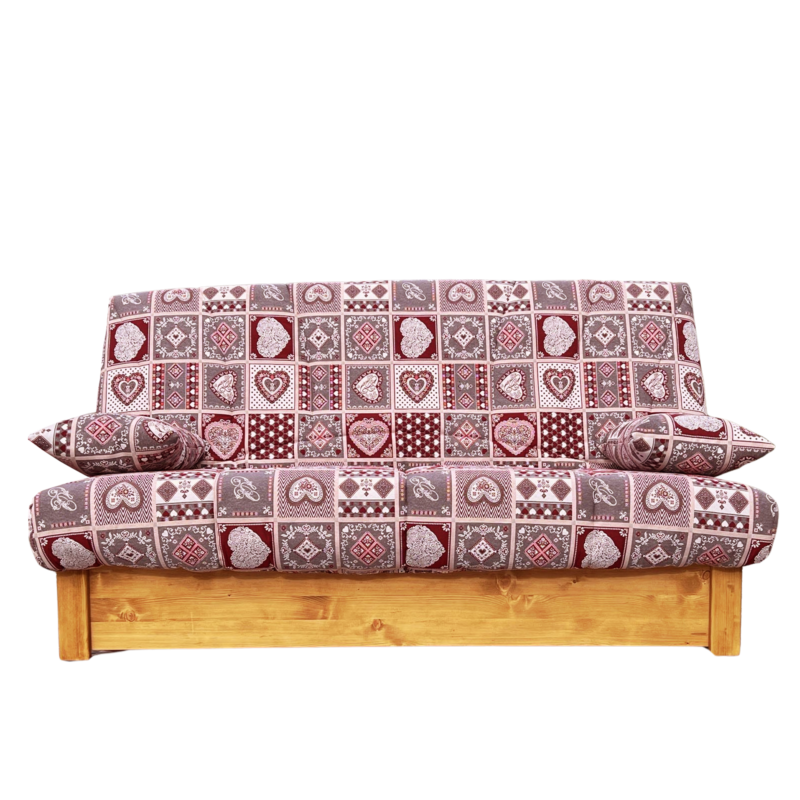 Clic-Clac Audrey 130 x 190 cm – Archamps envers Canapés Clic-Clac Montagne meublespin.fr - mobilier et de décoration de style montagne ou chalet- meubles en pin, mobilier en bois massif de qualité, canapés convertibles - https://meublespin.fr