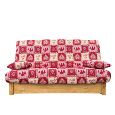 Clic-Clac Audrey 130 x 190 cm – Chatel Rouge - meublespin.fr - Canapés Clic-Clac Montagne Clic-Clac Audrey 130 x 190 cm – Chatel Rouge Canapés Clic-Clac Montagne meublespin.fr - mobilier et de décoration de style montagne ou chalet- meubles en pin, mobilier en bois massif de qualité, canapés convertibles - https://meublespin.fr