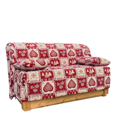 Canapé Convertible BZ LOLA 140 cm (matelas 17 cm) – Chatel Chenillet Canapés convertibles BZ meublespin.fr - mobilier et de décoration de style montagne ou chalet- meubles en pin, mobilier en bois massif de qualité, canapés convertibles - https://meublespin.fr