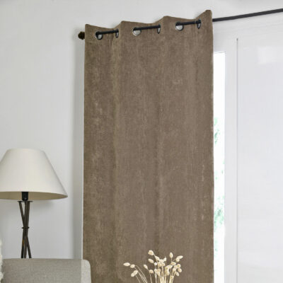 Rideau à oeillets Manchester naturel Les Rideaux meublespin.fr - mobilier et de décoration de style montagne ou chalet- meubles en pin, mobilier en bois massif de qualité, canapés convertibles - https://meublespin.fr