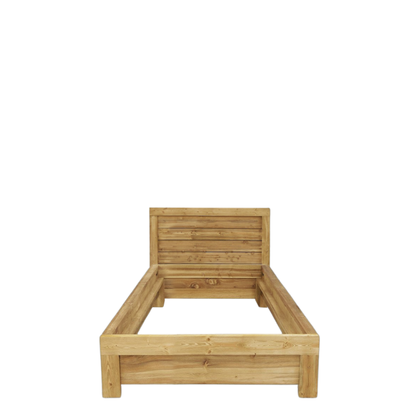 Lit en Pin Brossé Montana 90 x 190cm Lits en bois massif meublespin.fr - vente de mobilier et de décoration de style montagne ou chalet- vente de meubles en pin et canapés convertibles - https://meublespin.fr