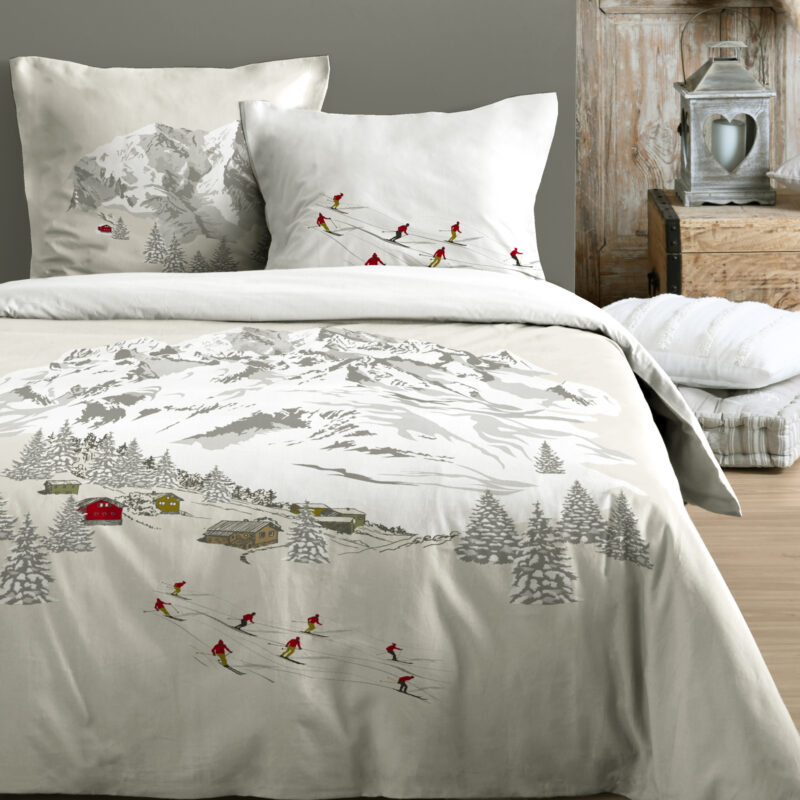 Housse de Couette Méribel Les Housses de Couettes meublespin.fr - mobilier et de décoration de style montagne ou chalet- meubles en pin, mobilier en bois massif de qualité, canapés convertibles - https://meublespin.fr