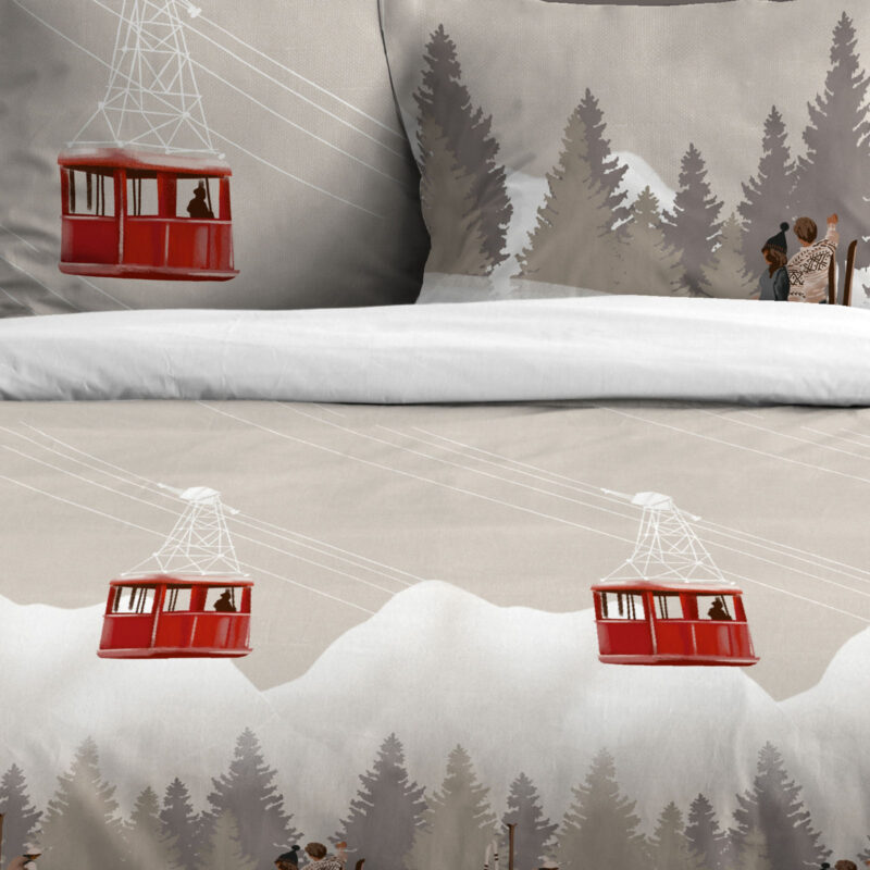 Housse de Couette et deux taies percale de coton Apremont Les Housses de Couettes meublespin.fr - mobilier et de décoration de style montagne ou chalet- meubles en pin, mobilier en bois massif de qualité, canapés convertibles - https://meublespin.fr