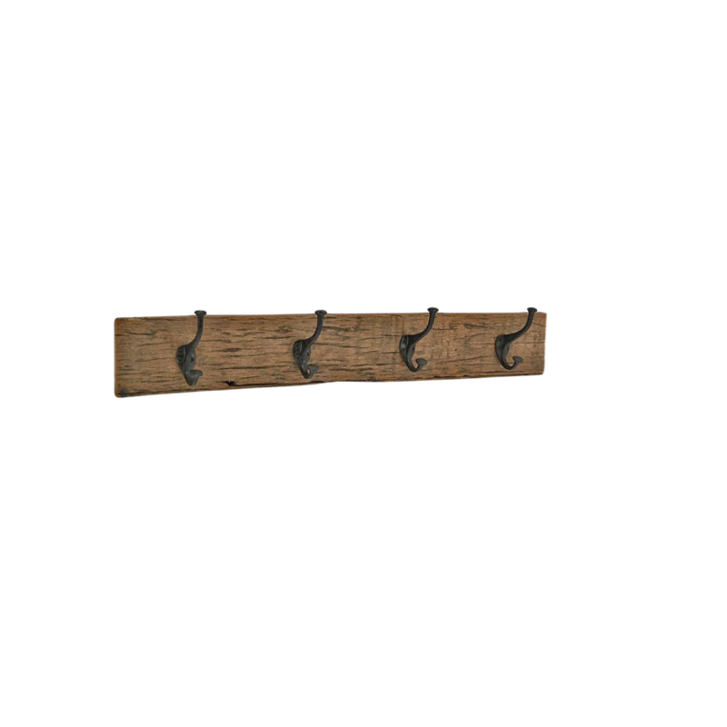 Patère 4 Têtes en Bois recyclé et Métal Patères et crochets meublespin.fr - mobilier et de décoration de style montagne ou chalet- meubles en pin, mobilier en bois massif de qualité, canapés convertibles - https://meublespin.fr