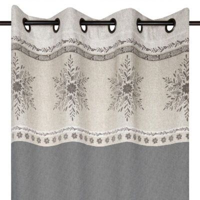 Rideau à œillets Genevois Anthracite Les Rideaux meublespin.fr - mobilier et de décoration de style montagne ou chalet- meubles en pin, mobilier en bois massif de qualité, canapés convertibles - https://meublespin.fr