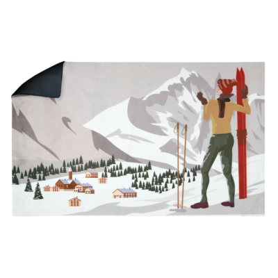 Tapis de Sol – Alpin – Skieur Tapis meublespin.fr - mobilier et de décoration de style montagne ou chalet- meubles en pin, mobilier en bois massif de qualité, canapés convertibles - https://meublespin.fr