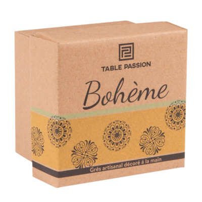 Coffret de 4 coupelles Bohème 11 cm Vaisselle Bohème meublespin.fr - mobilier et de décoration de style montagne ou chalet- meubles en pin, mobilier en bois massif de qualité, canapés convertibles - https://meublespin.fr