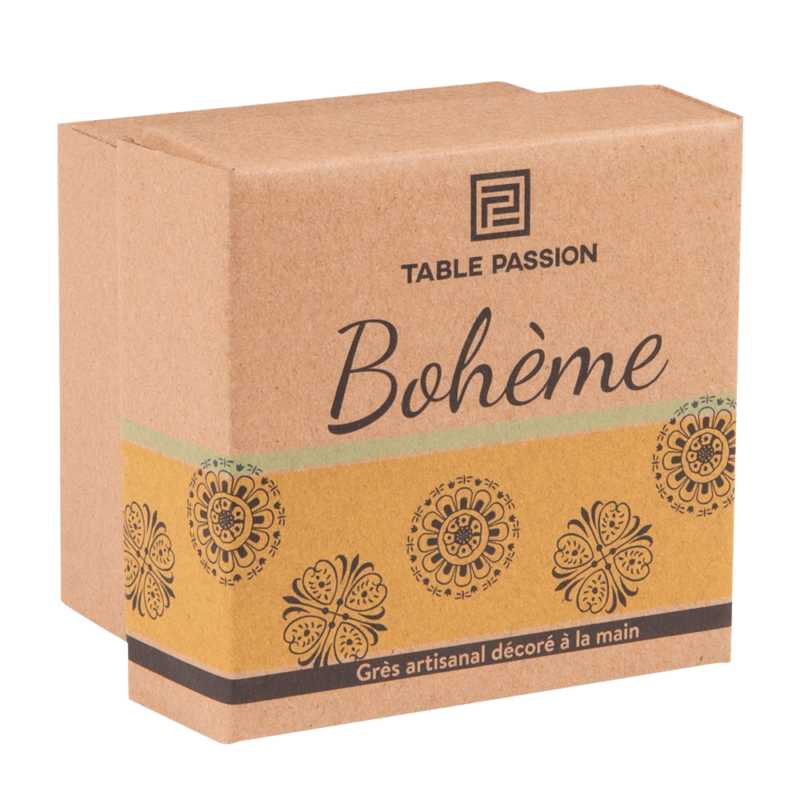Coffret de 4 coupelles Bohème 11 cm Vaisselle Bohème meublespin.fr - mobilier et de décoration de style montagne ou chalet- meubles en pin, mobilier en bois massif de qualité, canapés convertibles - https://meublespin.fr