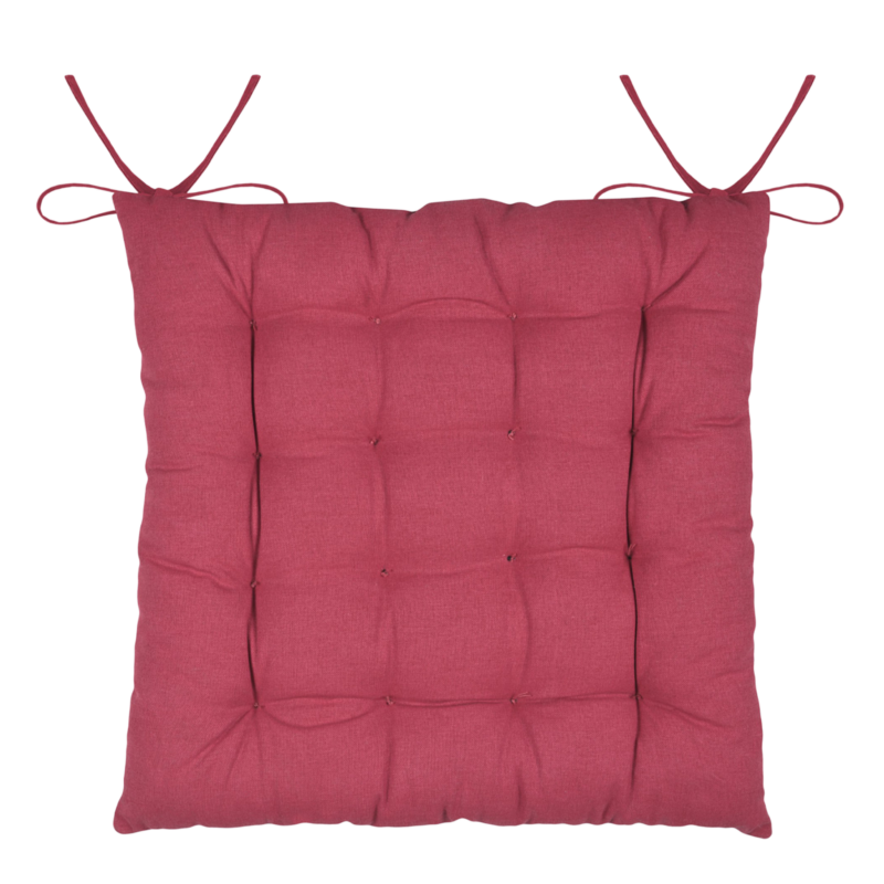 Galette de Chaise: Arbin rouge coeur 38 x 38 cm Galettes de Chaises meublespin.fr - mobilier et de décoration de style montagne ou chalet- meubles en pin, mobilier en bois massif de qualité, canapés convertibles - https://meublespin.fr