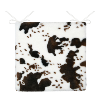 Galette de Chaise: Vache Marron 38 x 38 cm Galettes de Chaises meublespin.fr - mobilier et de décoration de style montagne ou chalet- meubles en pin, mobilier en bois massif de qualité, canapés convertibles - https://meublespin.fr