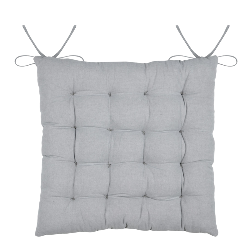 Galette de Chaise: Chamonix grise 36 x 36 cm Galettes de Chaises meublespin.fr - mobilier et de décoration de style montagne ou chalet- meubles en pin, mobilier en bois massif de qualité, canapés convertibles - https://meublespin.fr