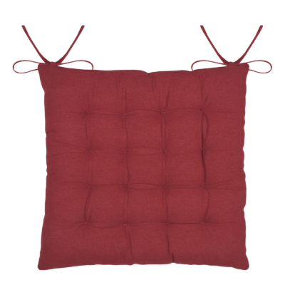 Galette de Chaise: Ornon rouge 38 x 38 cm Galettes de Chaises meublespin.fr - mobilier et de décoration de style montagne ou chalet- meubles en pin, mobilier en bois massif de qualité, canapés convertibles - https://meublespin.fr