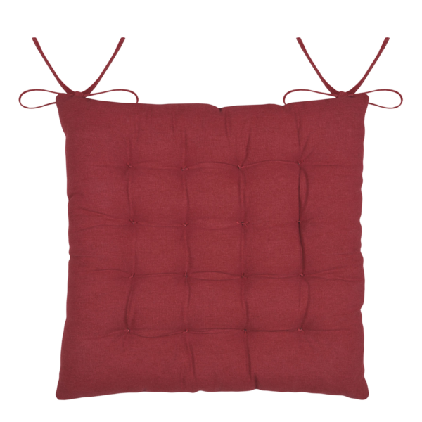 Galette de Chaise: Ornon rouge 38 x 38 cm Galettes de Chaises meublespin.fr - vente de mobilier et de décoration de style montagne ou chalet- vente de meubles en pin et canapés convertibles - https://meublespin.fr