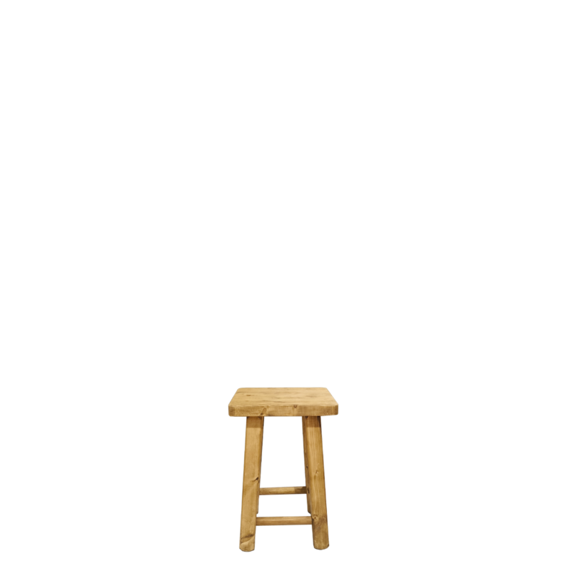 Tabouret carré en pin massif Bancs & Tabourets meublespin.fr - mobilier et de décoration de style montagne ou chalet- meubles en pin, mobilier en bois massif de qualité, canapés convertibles - https://meublespin.fr