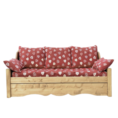 Canapé fixe 4 places Jura en Pin Massif – Tissu Brison Canapés fixes meublespin.fr - mobilier et de décoration de style montagne ou chalet- meubles en pin, mobilier en bois massif de qualité, canapés convertibles - https://meublespin.fr