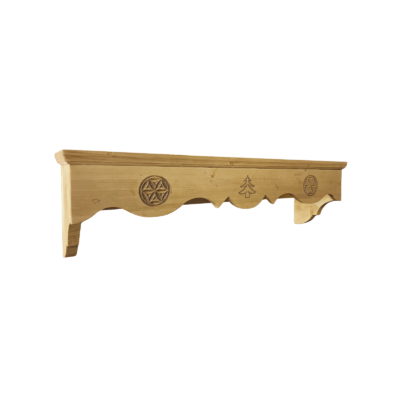Étagère Sculptée Chalet 110 cm Chalet meublespin.fr - mobilier et de décoration de style montagne ou chalet- meubles en pin, mobilier en bois massif de qualité, canapés convertibles - https://meublespin.fr