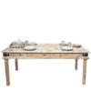 Table Campagnarde – Bord de mer 200 cm en Pin Massif Arcachon Tables repas en bois massif meublespin.fr - vente de mobilier et de décoration de style montagne ou chalet- vente de meubles en pin et canapés convertibles - https://meublespin.fr