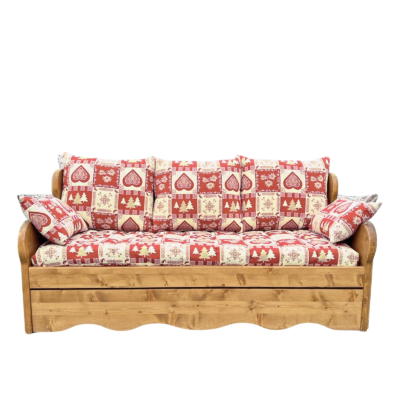 Canapé fixe 4 places en Pin Massif (Fabrication Française) –  Chatel Chenillet Canapés fixes meublespin.fr - mobilier et de décoration de style montagne ou chalet- meubles en pin, mobilier en bois massif de qualité, canapés convertibles - https://meublespin.fr