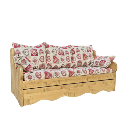 Canapé fixe 4 places en Pin Massif (Fabrication Française) –  Choisy Canapés fixes meublespin.fr - mobilier et de décoration de style montagne ou chalet- meubles en pin, mobilier en bois massif de qualité, canapés convertibles - https://meublespin.fr