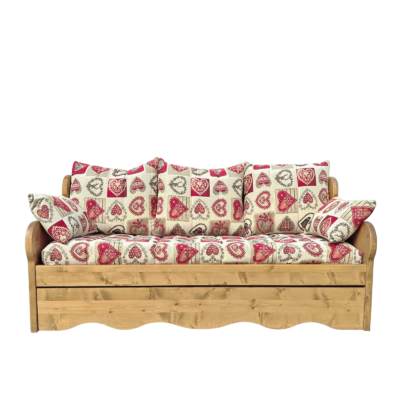 Canapé fixe 4 places en Pin Massif (Fabrication Française) –  Choisy Canapés fixes meublespin.fr - mobilier et de décoration de style montagne ou chalet- meubles en pin, mobilier en bois massif de qualité, canapés convertibles - https://meublespin.fr