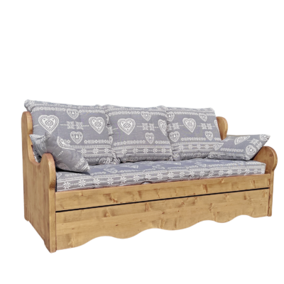 Canapé fixe 4 places en Pin Massif (Fabrication Française) –  Ontario gris à l&rsquo;envers Canapés fixes meublespin.fr - mobilier et de décoration de style montagne ou chalet- meubles en pin, mobilier en bois massif de qualité, canapés convertibles - https://meublespin.fr