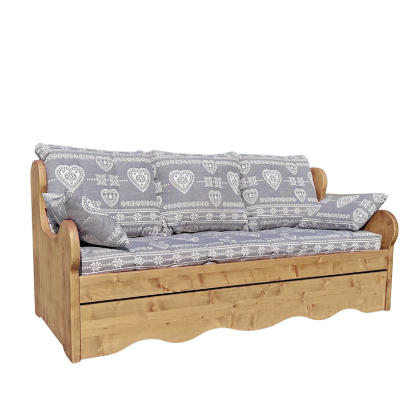 Canapé fixe 4 places en Pin Massif (Fabrication Française) –  Ontario gris à l’envers Canapés fixes meublespin.fr - mobilier et de décoration de style montagne ou chalet- meubles en pin, mobilier en bois massif de qualité, canapés convertibles - https://meublespin.fr