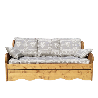 Canapé fixe 4 places en Pin Massif (Fabrication Française) –  Ontario gris à l&rsquo;envers Canapés fixes meublespin.fr - mobilier et de décoration de style montagne ou chalet- meubles en pin, mobilier en bois massif de qualité, canapés convertibles - https://meublespin.fr