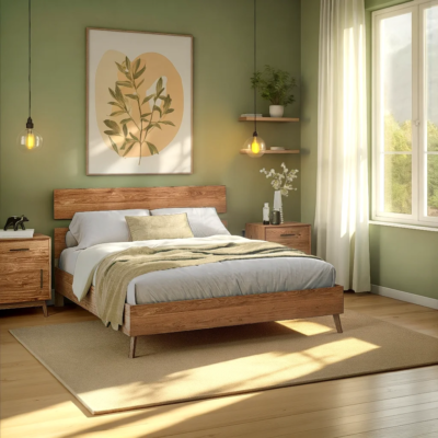 Lit en pin massif 140 x 190 cm pied bas – Avignon Lits adultes en bois massif meublespin.fr - mobilier et de décoration de style montagne ou chalet- meubles en pin, mobilier en bois massif de qualité, canapés convertibles - https://meublespin.fr