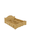 Lit Chamonix avec 4 Tiroirs en Pin Massif 160 x 200 cm Chamonix meublespin.fr - mobilier et de décoration de style montagne ou chalet- meubles en pin, mobilier en bois massif de qualité, canapés convertibles - https://meublespin.fr