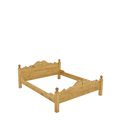 Lit en pin massif Chamonix 160 x 200 cm « Exclusivité WEB » Chamonix meublespin.fr - mobilier et de décoration de style montagne ou chalet- meubles en pin, mobilier en bois massif de qualité, canapés convertibles - https://meublespin.fr