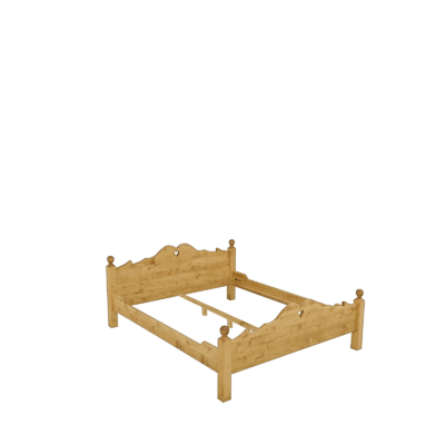 Lit en pin massif Chamonix 180 x 200 cm Chamonix meublespin.fr - mobilier et de décoration de style montagne ou chalet- meubles en pin, mobilier en bois massif de qualité, canapés convertibles - https://meublespin.fr