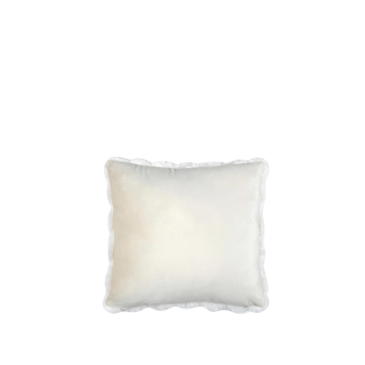 Coussin Nebraska écru 45 x 45 cm en fourrure synthétique Plaids et coussins meublespin.fr - mobilier et de décoration de style montagne ou chalet- meubles en pin, mobilier en bois massif de qualité, canapés convertibles - https://meublespin.fr