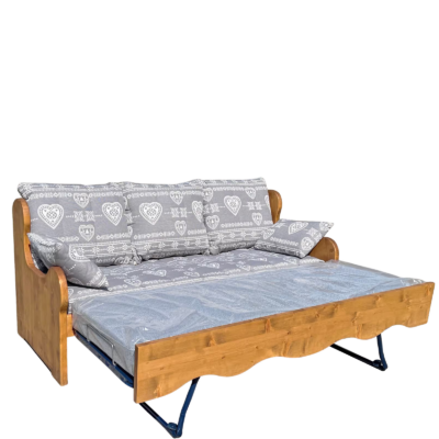 Canapé Gigogne en Pin Massif (Fabrication Française) –  Ontario gris à l&rsquo;envers Canapés Gigognes en Bois Massif meublespin.fr - mobilier et de décoration de style montagne ou chalet- meubles en pin, mobilier en bois massif de qualité, canapés convertibles - https://meublespin.fr