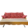 Canapé Gigogne Jura en Pin Massif – Tissu Brison Canapés Gigognes en Bois Massif meublespin.fr - mobilier et de décoration de style montagne ou chalet- meubles en pin, mobilier en bois massif de qualité, canapés convertibles - https://meublespin.fr