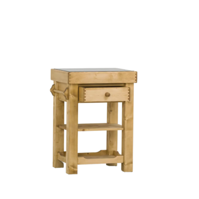 Billot de cuisine double face en pin massif 62 cm Chamonix meublespin.fr - mobilier et de décoration de style montagne ou chalet- meubles en pin, mobilier en bois massif de qualité, canapés convertibles - https://meublespin.fr