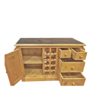 Grand billot de cuisine double face en pin massif 135 cm Chamonix meublespin.fr - mobilier et de décoration de style montagne ou chalet- meubles en pin, mobilier en bois massif de qualité, canapés convertibles - https://meublespin.fr