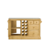 Grand billot de cuisine double face en pin massif 135 cm Chamonix meublespin.fr - mobilier et de décoration de style montagne ou chalet- meubles en pin, mobilier en bois massif de qualité, canapés convertibles - https://meublespin.fr