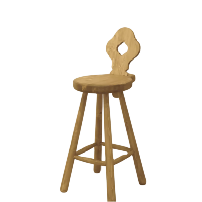Chaise de Bar Chamonix en pin massif Chamonix meublespin.fr - mobilier et de décoration de style montagne ou chalet- meubles en pin, mobilier en bois massif de qualité, canapés convertibles - https://meublespin.fr