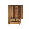 Armoire 2 Portes et 3 tiroirs en Pin Massif – Avignon Armoires en bois massif meublespin.fr - mobilier et de décoration de style montagne ou chalet- meubles en pin, mobilier en bois massif de qualité, canapés convertibles - https://meublespin.fr