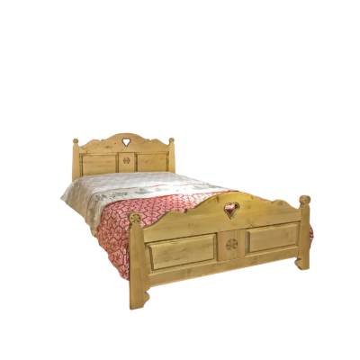 Lit Aspen en pin massif 140 x 190 cm Lits adultes en bois massif meublespin.fr - mobilier et de décoration de style montagne ou chalet- meubles en pin, mobilier en bois massif de qualité, canapés convertibles - https://meublespin.fr